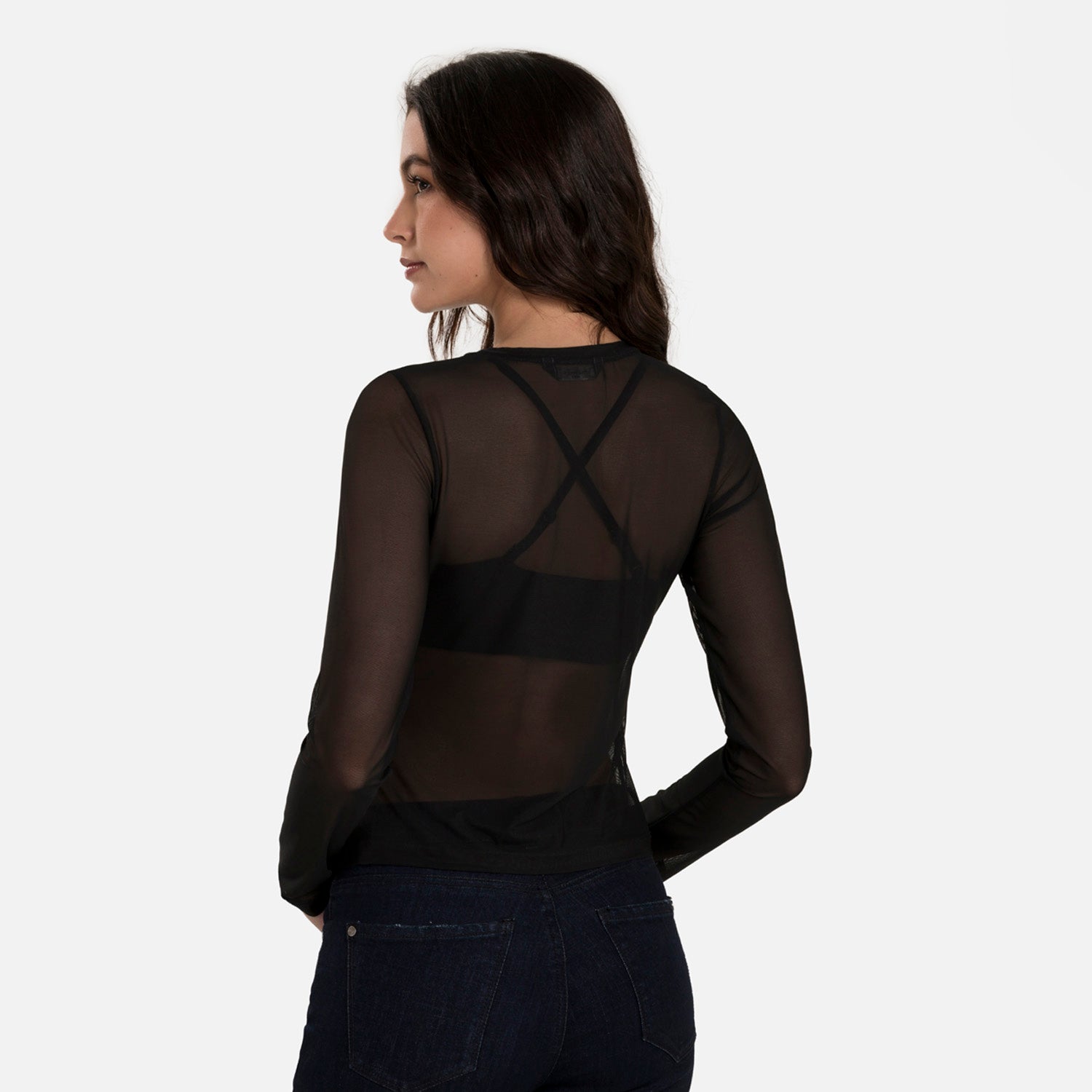 CAMISETA MANGA LARGA COLOR NEGRO