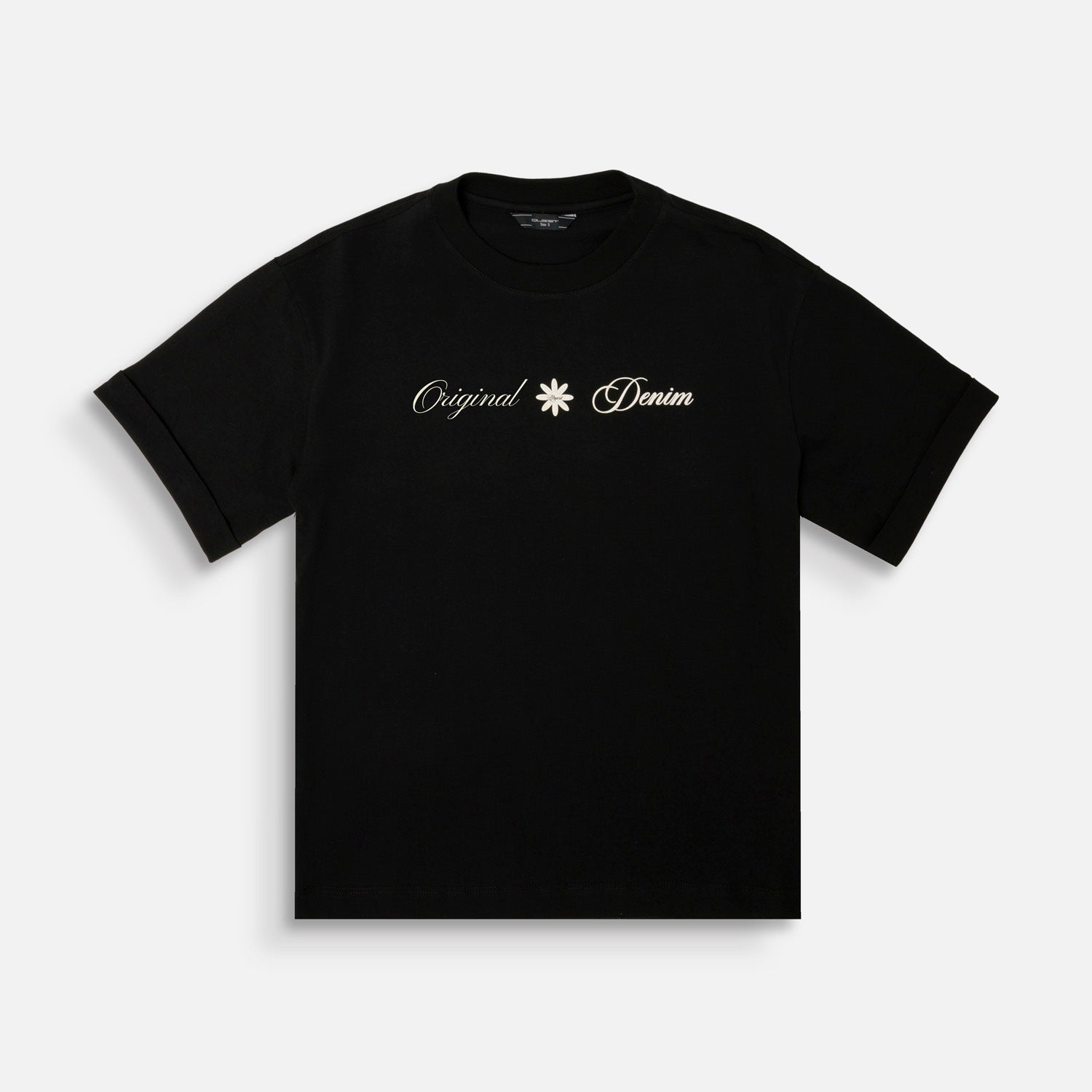 CAMISETA MANGA CORTA COLOR NEGRO