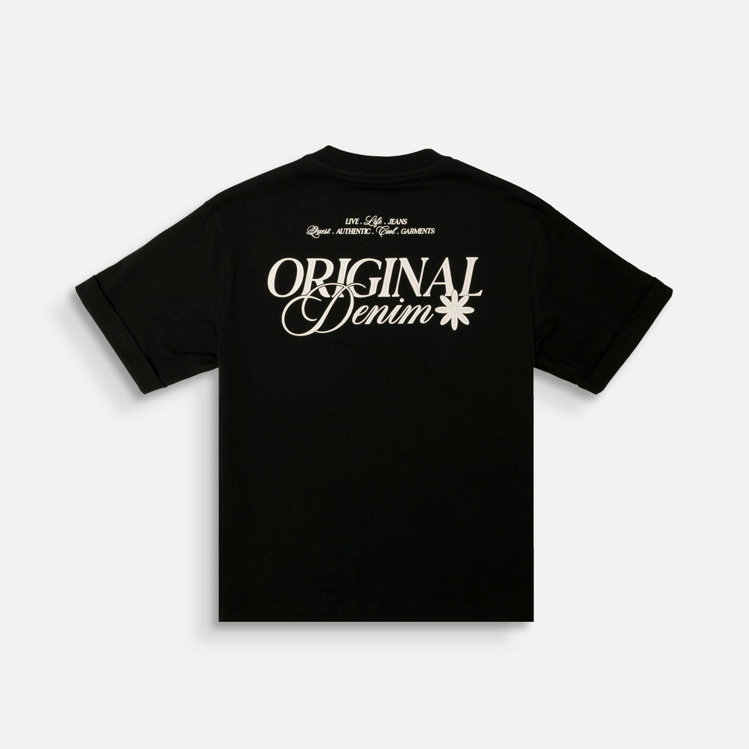 CAMISETA MANGA CORTA COLOR NEGRO