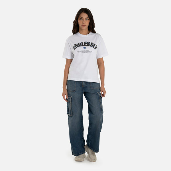 CAMISETA MANGA CORTA COLOR BLANCO OPTICO