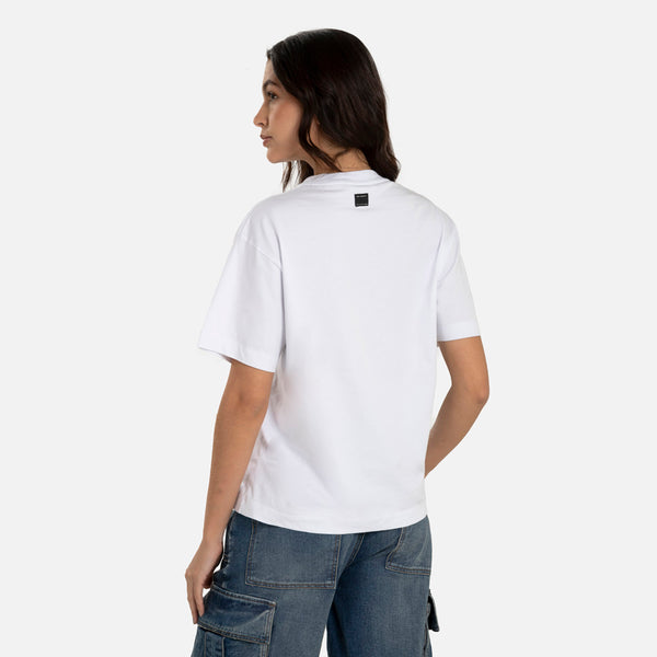 CAMISETA MANGA CORTA COLOR BLANCO OPTICO