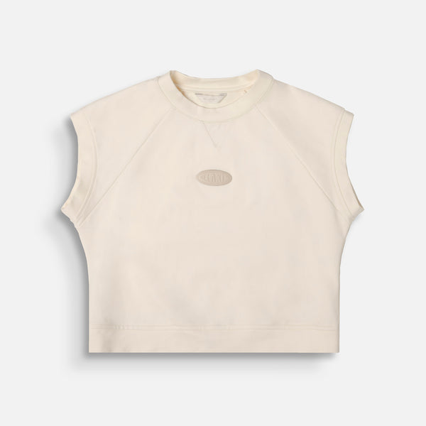 CAMISETA MANGA SISA COLOR IVORY