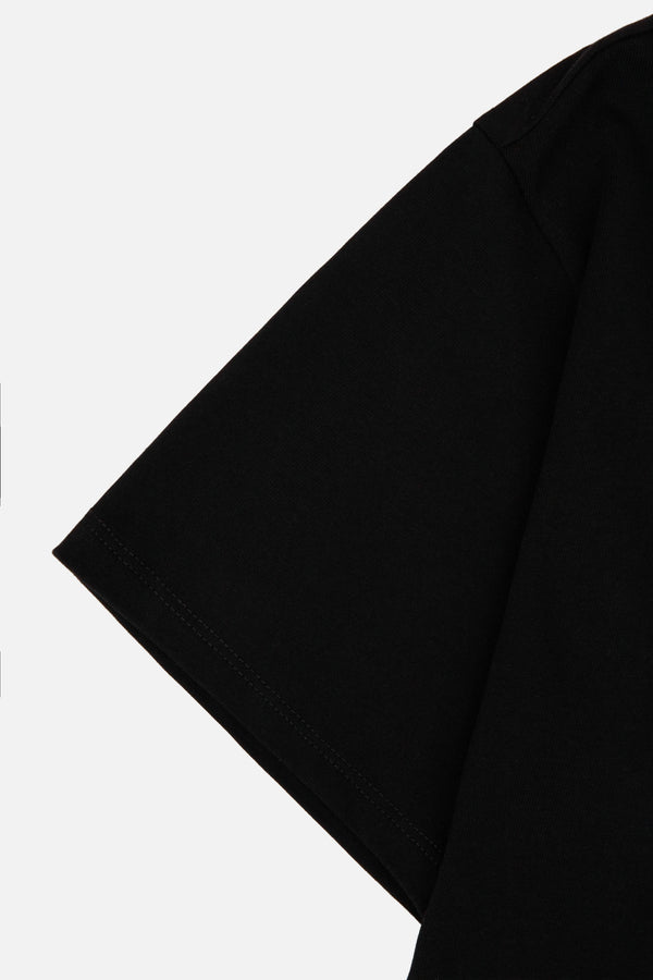 CAMISETA MANGA CORTA COLOR NEGRO