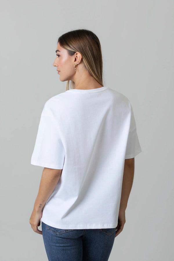 CAMISETA MANGA CORTA COLOR BLANCO