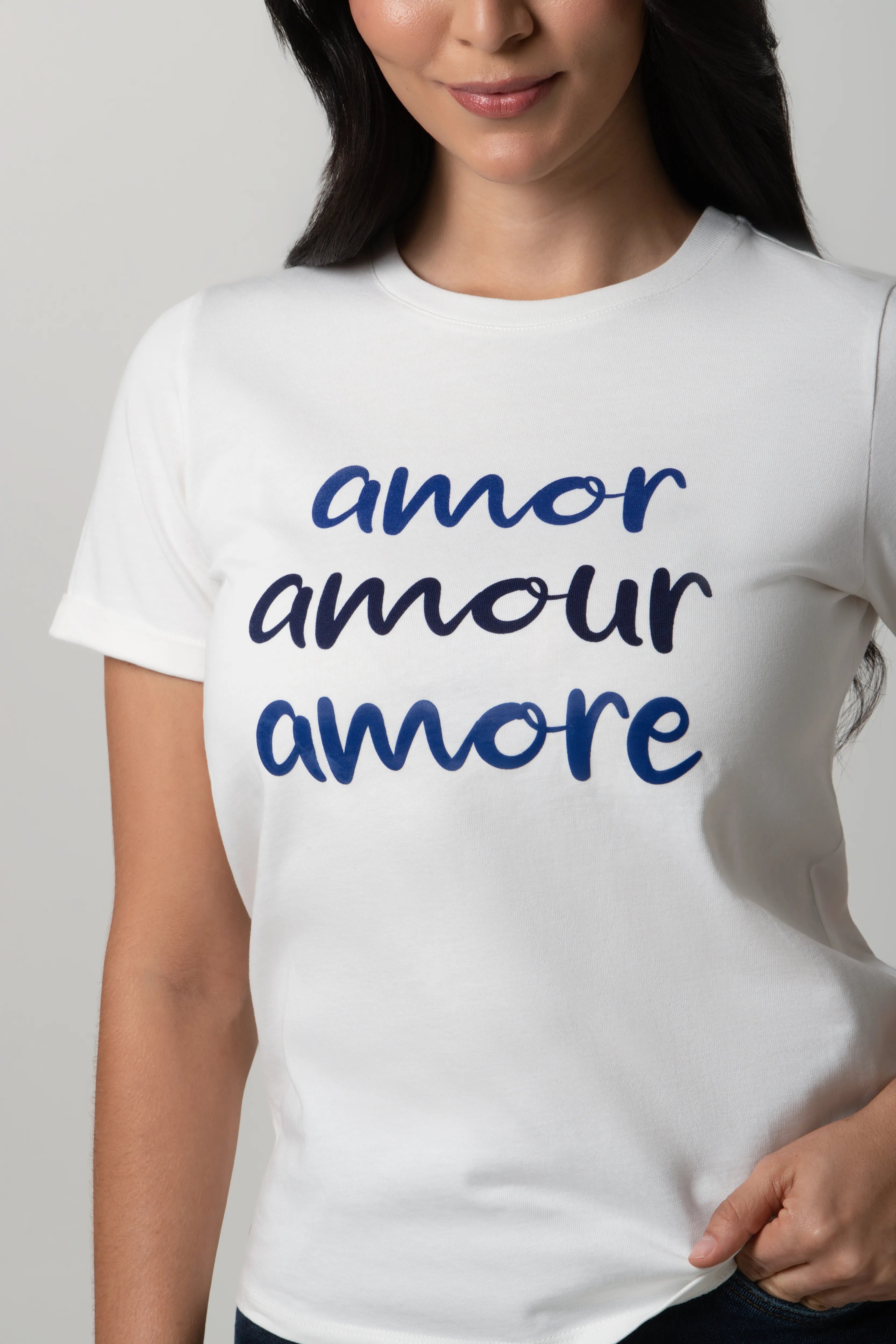 CAMISETA MANGA CORTA COLOR IVORY