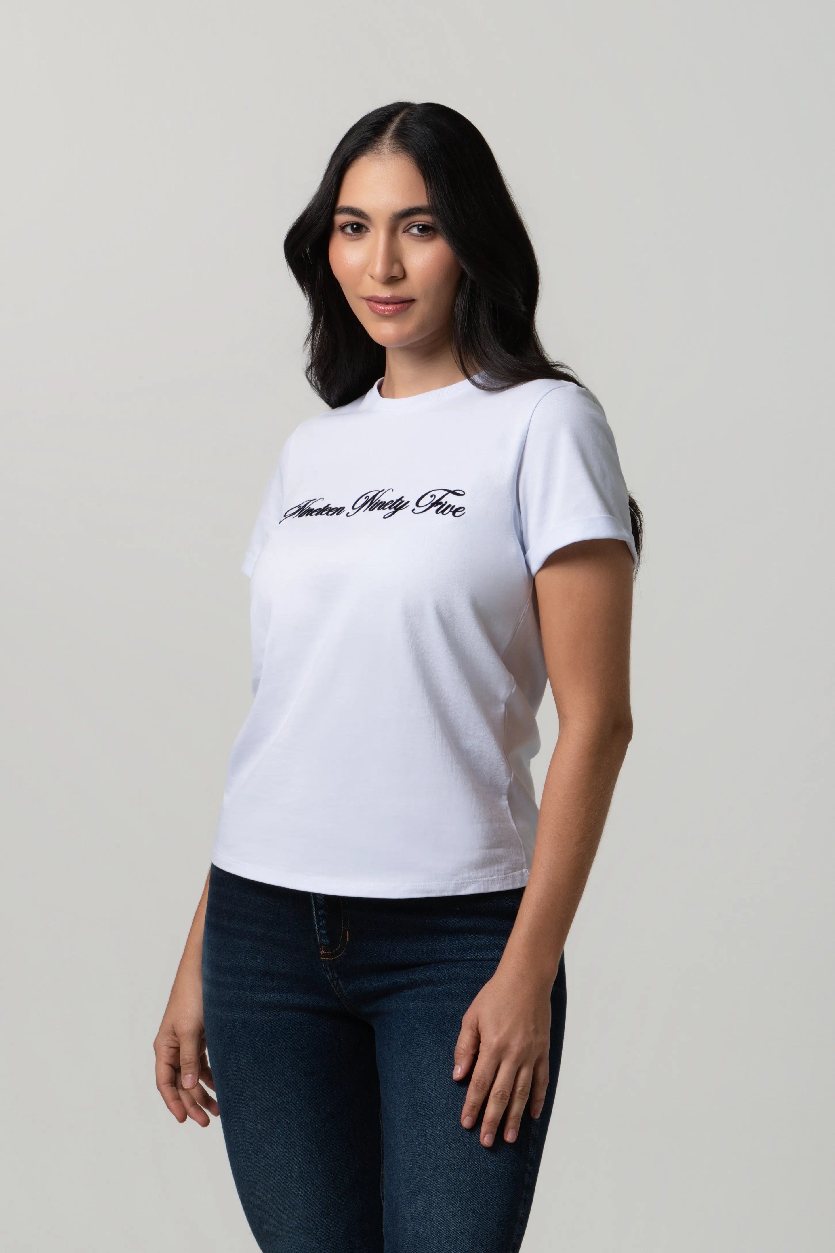 CAMISETA MANGA CORTA COLOR BLANCO OPTICO