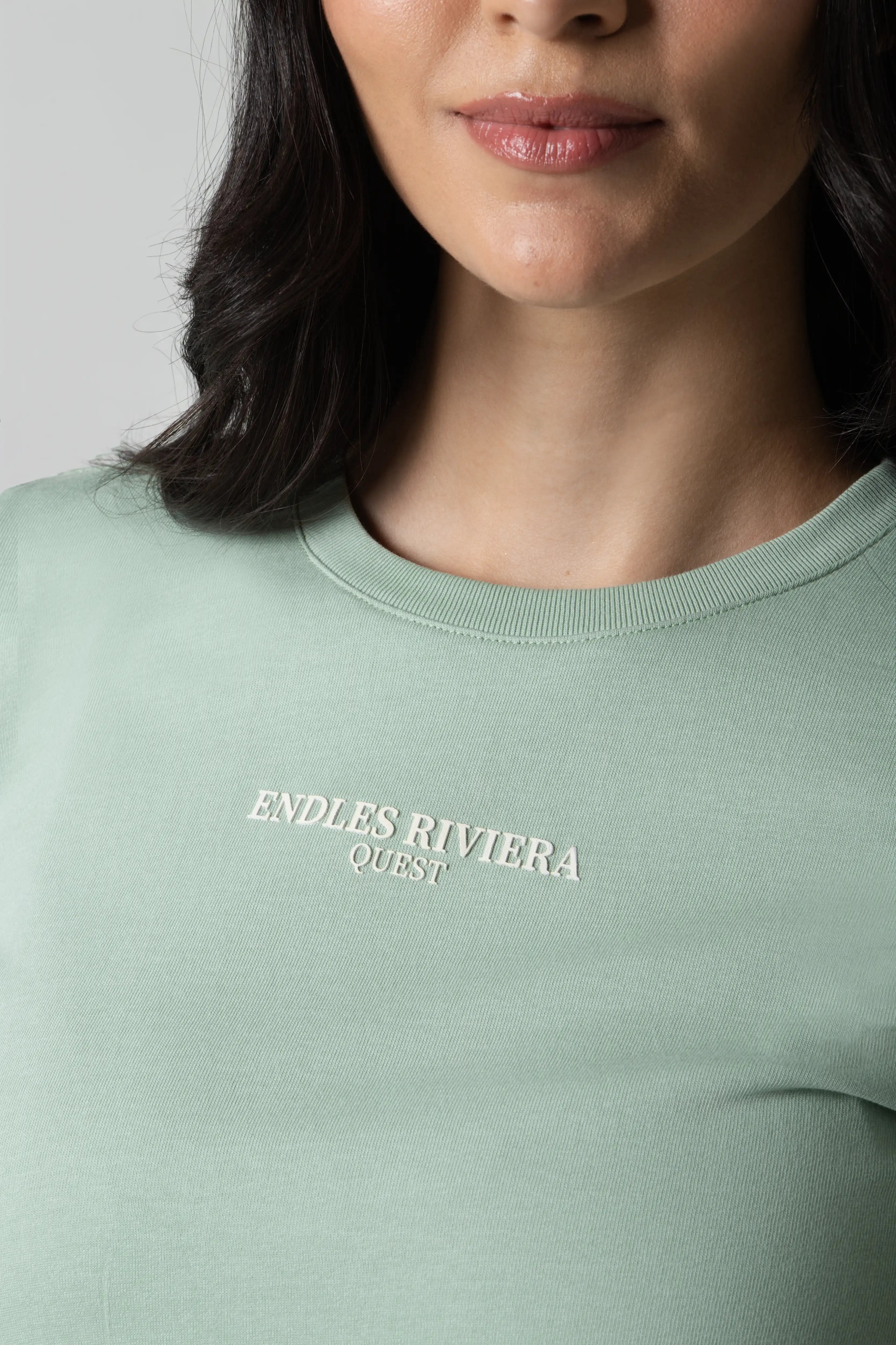 CAMISETA MANGA CORTA COLOR FROSTY GREEN