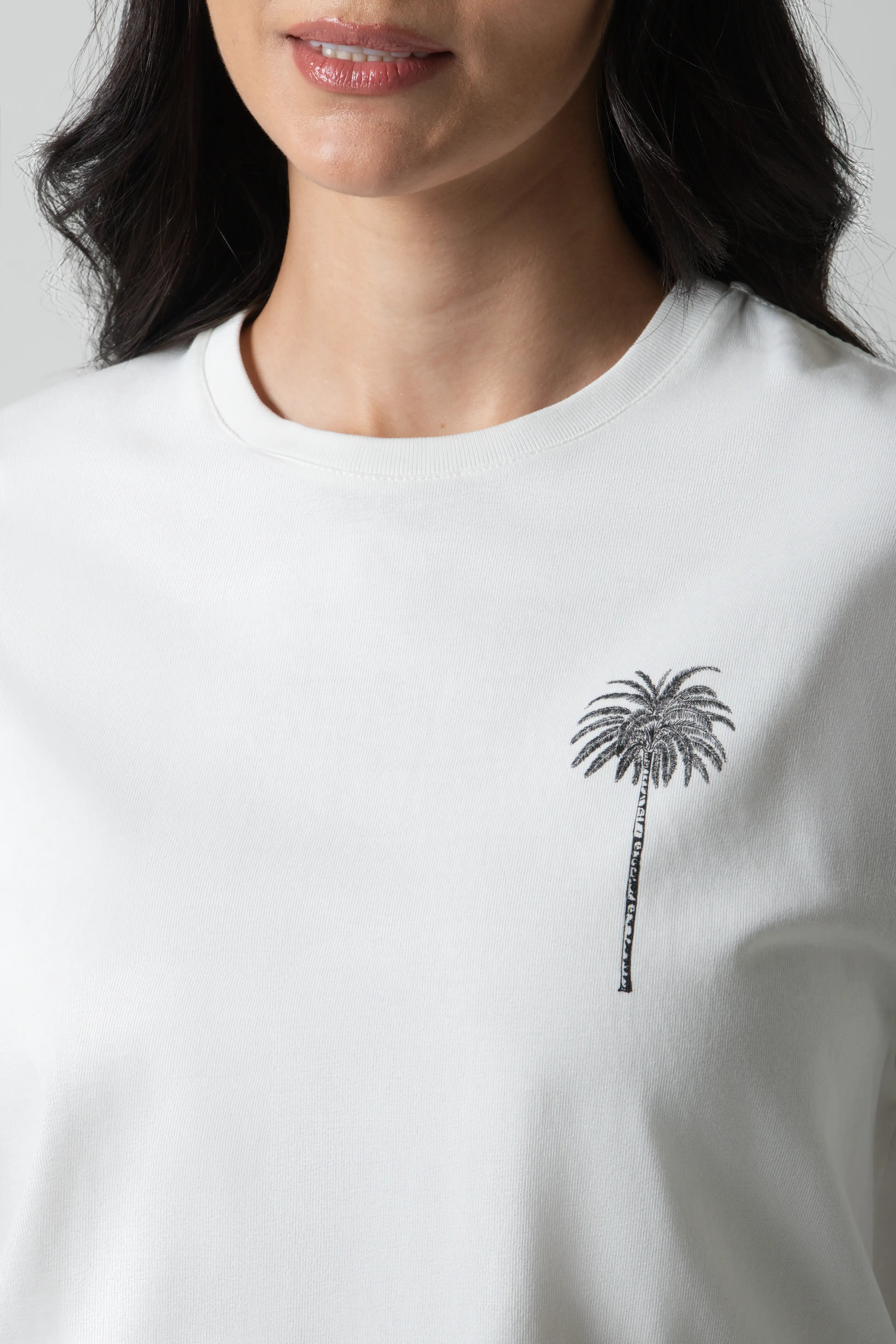 CAMISETA MANGA CORTA COLOR IVORY