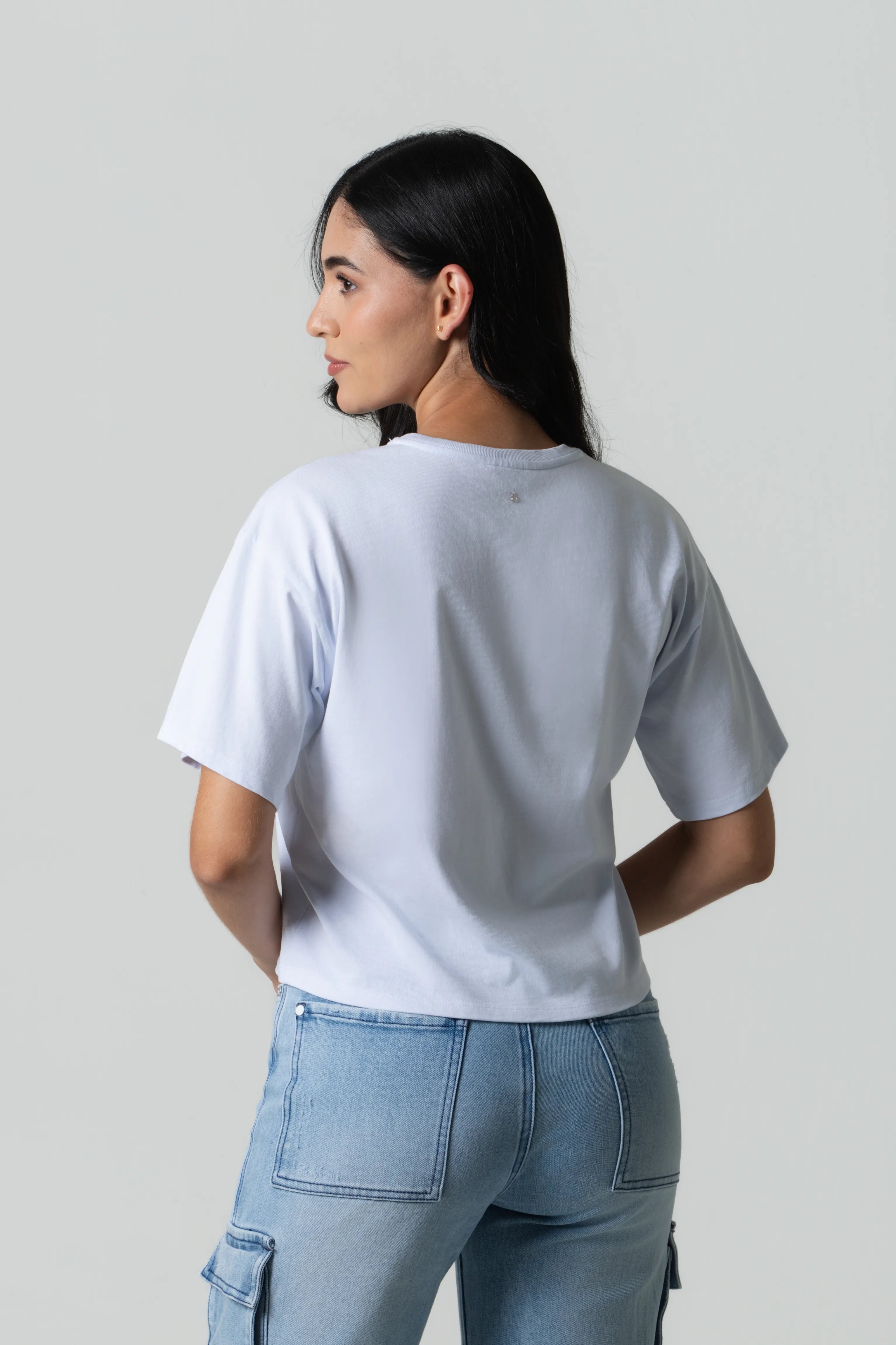 CAMISETA MANGA CORTA COLOR BLANCO OPTICO