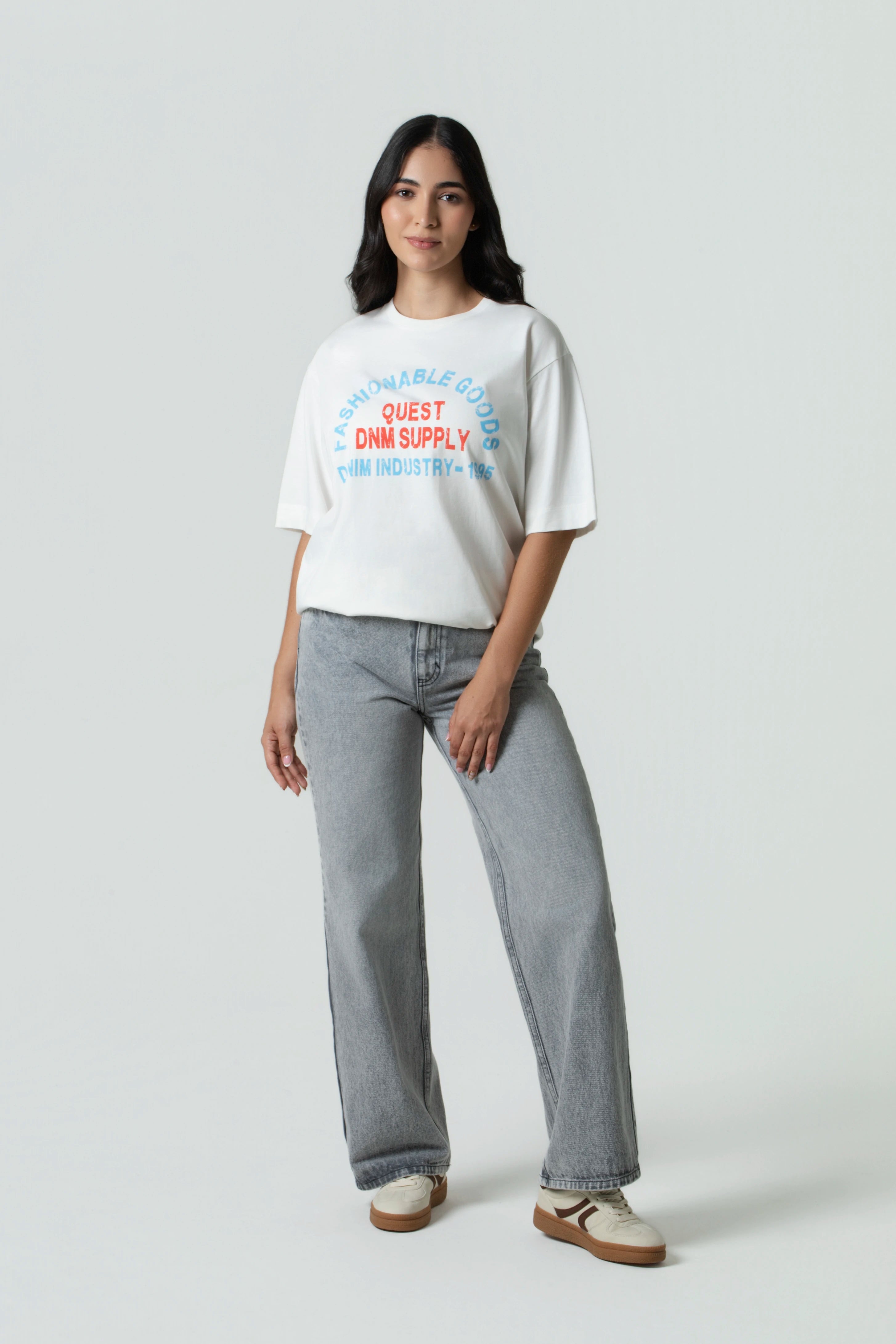 CAMISETA MANGA CORTA COLOR IVORY