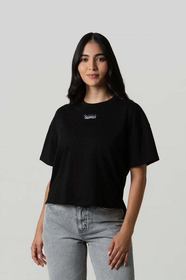 CAMISETA MANGA CORTA COLOR NEGRO