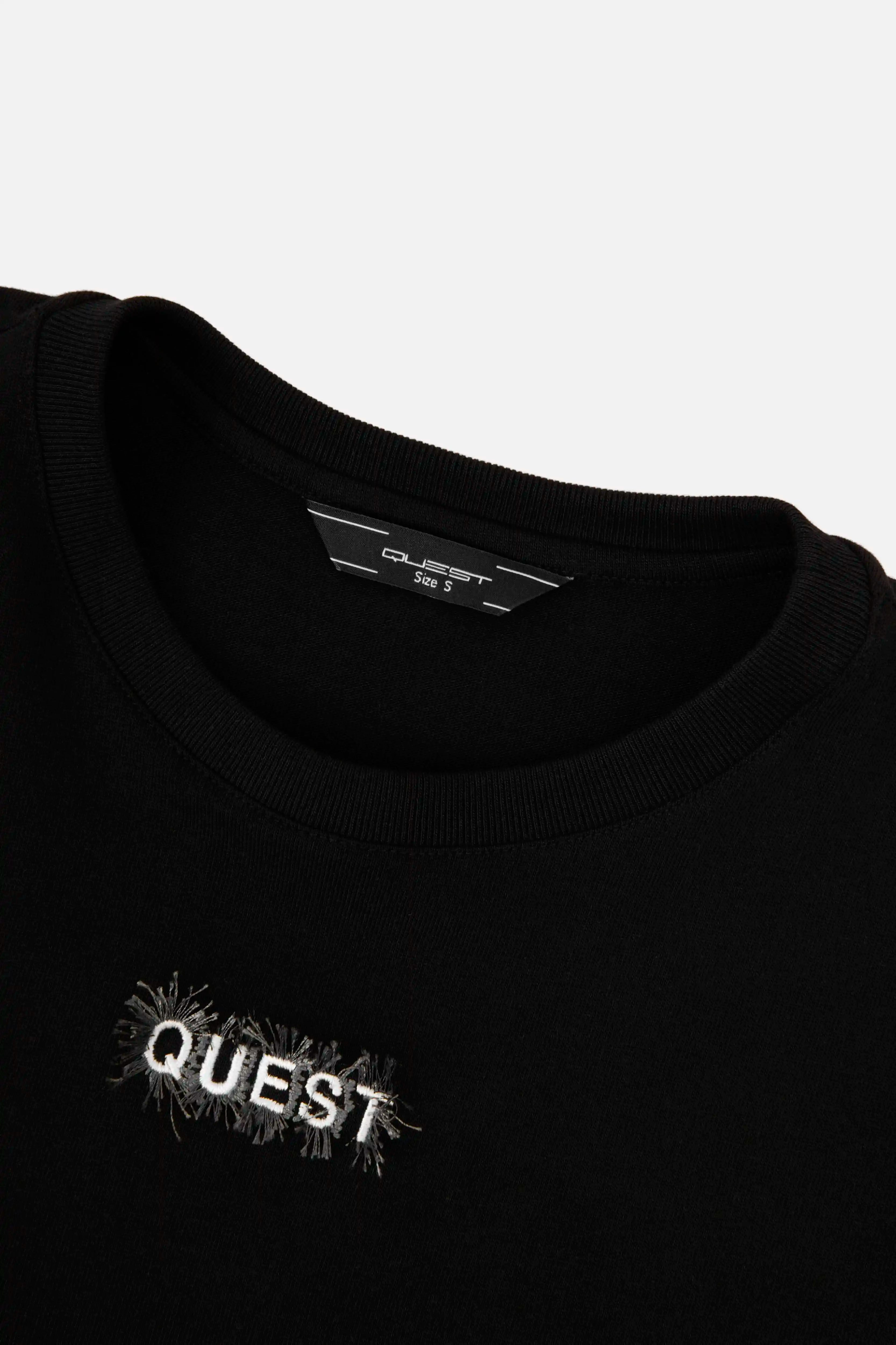 CAMISETA MANGA CORTA COLOR NEGRO