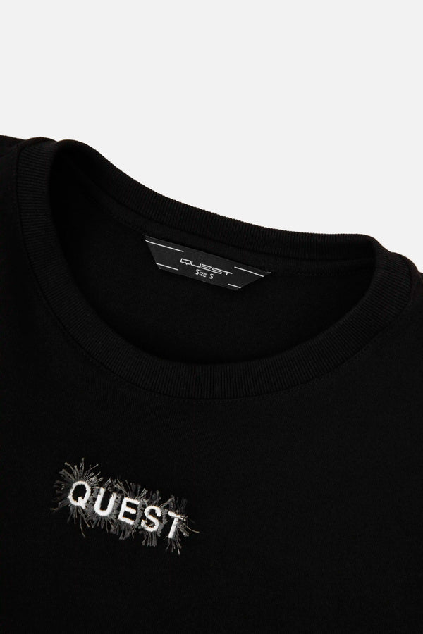 CAMISETA MANGA CORTA COLOR NEGRO