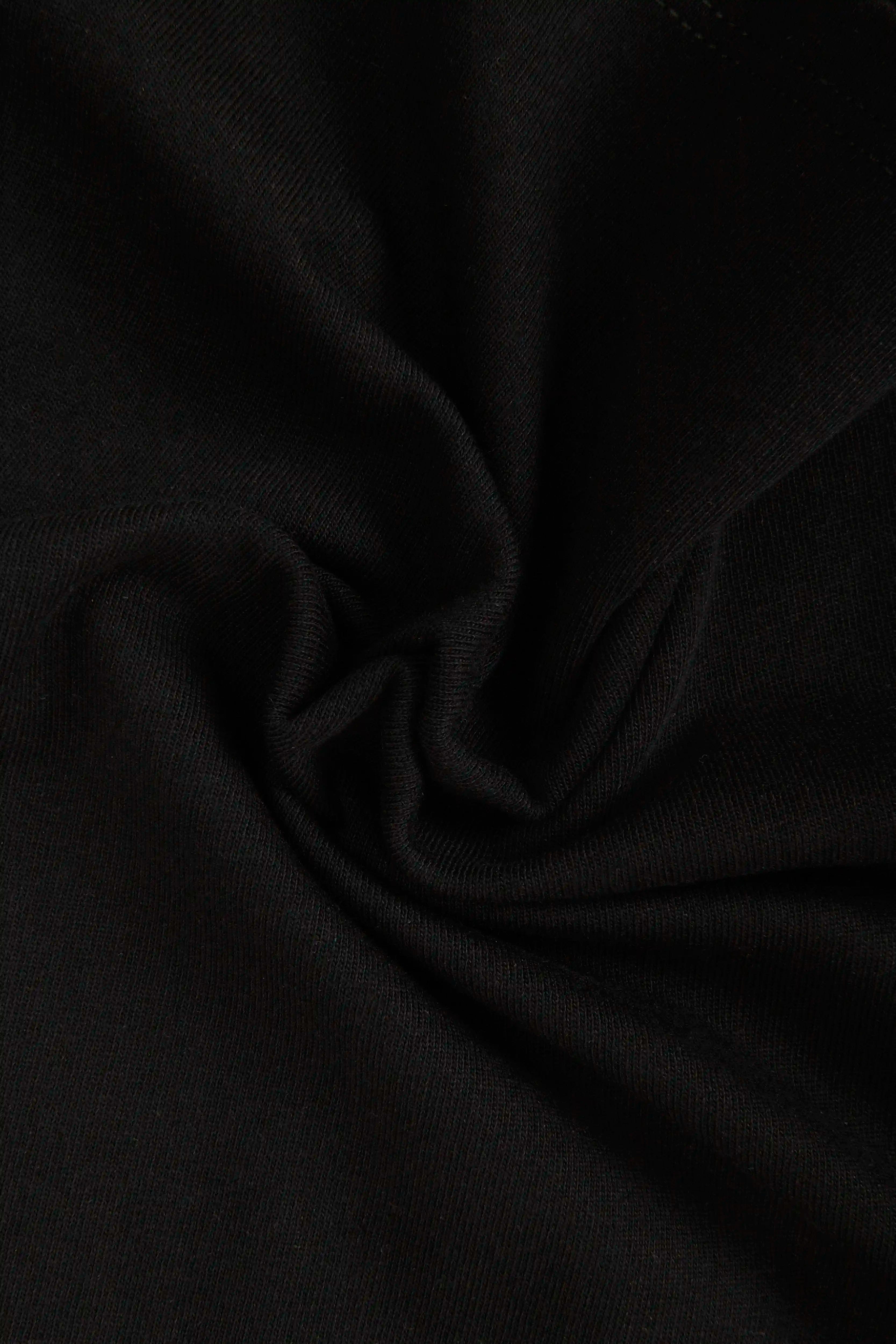 CAMISETA MANGA CORTA COLOR NEGRO