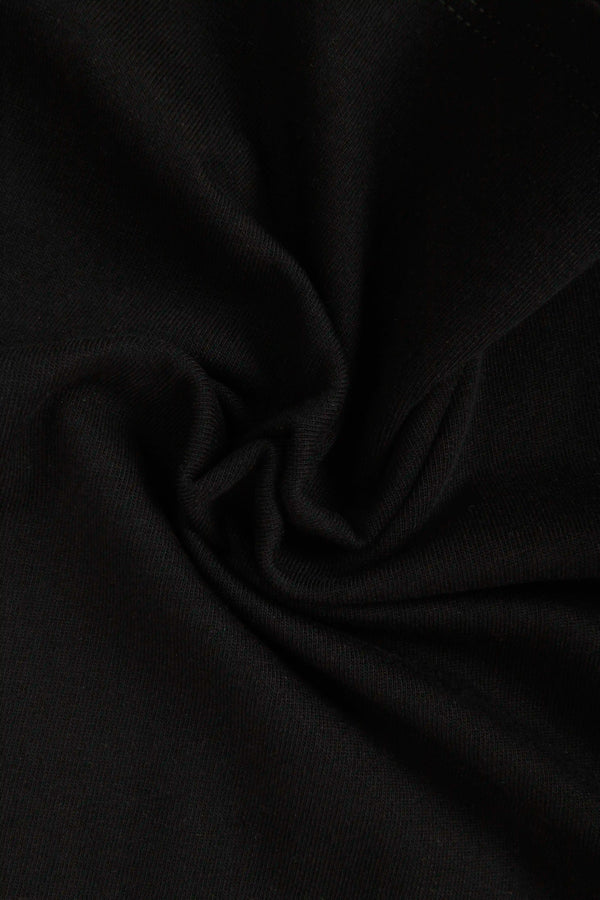 CAMISETA MANGA CORTA COLOR NEGRO