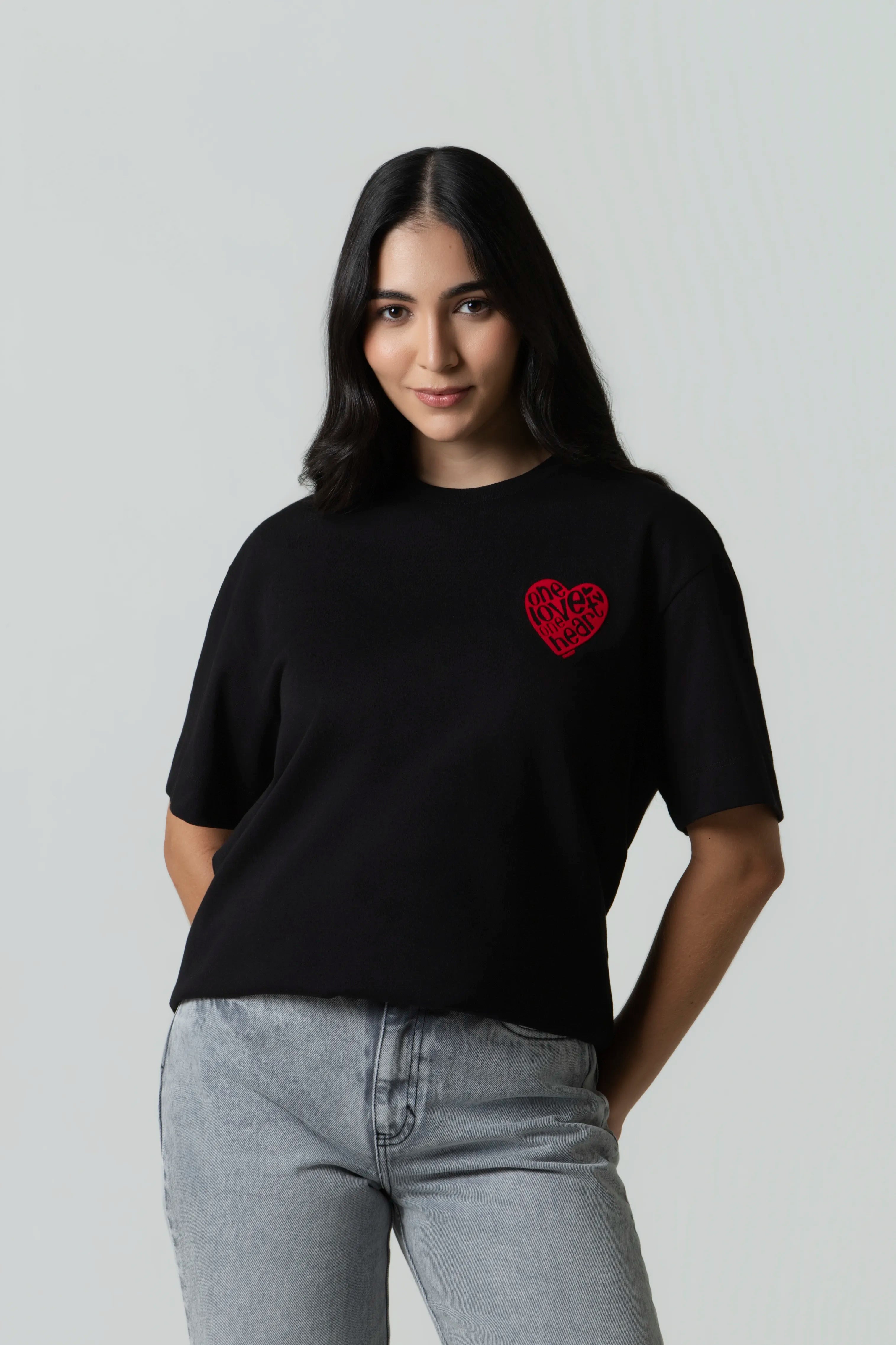 CAMISETA MANGA CORTA COLOR NEGRO
