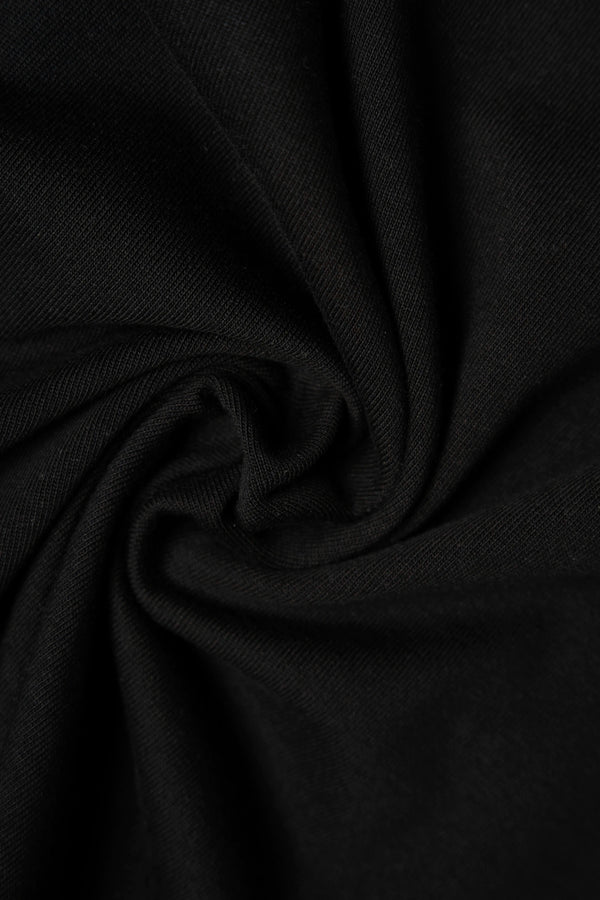 CAMISETA MANGA CORTA COLOR NEGRO