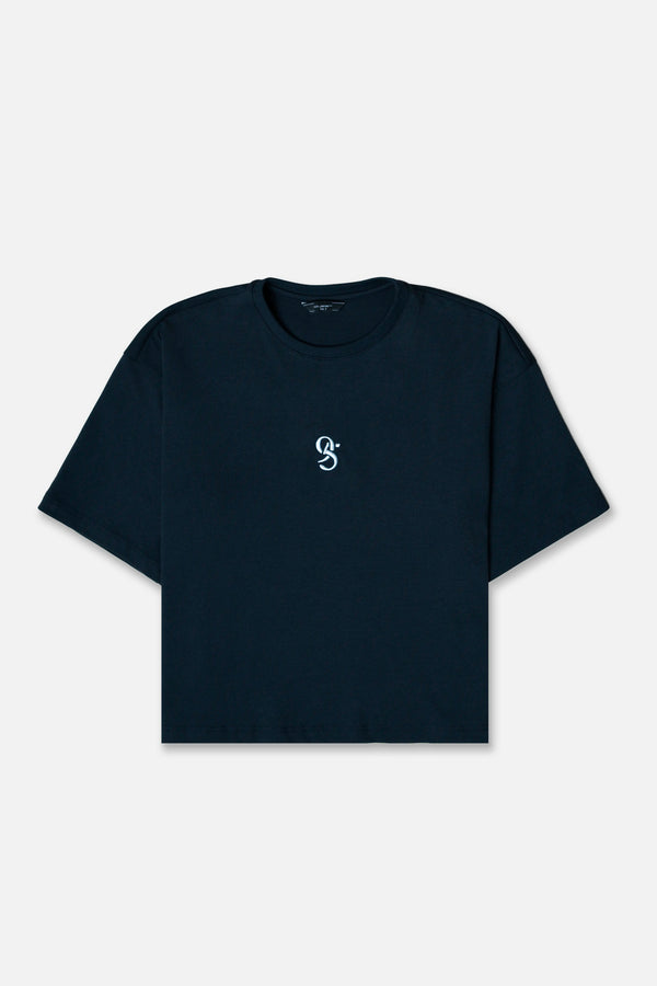 CAMISETA MANGA CORTA COLOR AZUL OSCURO