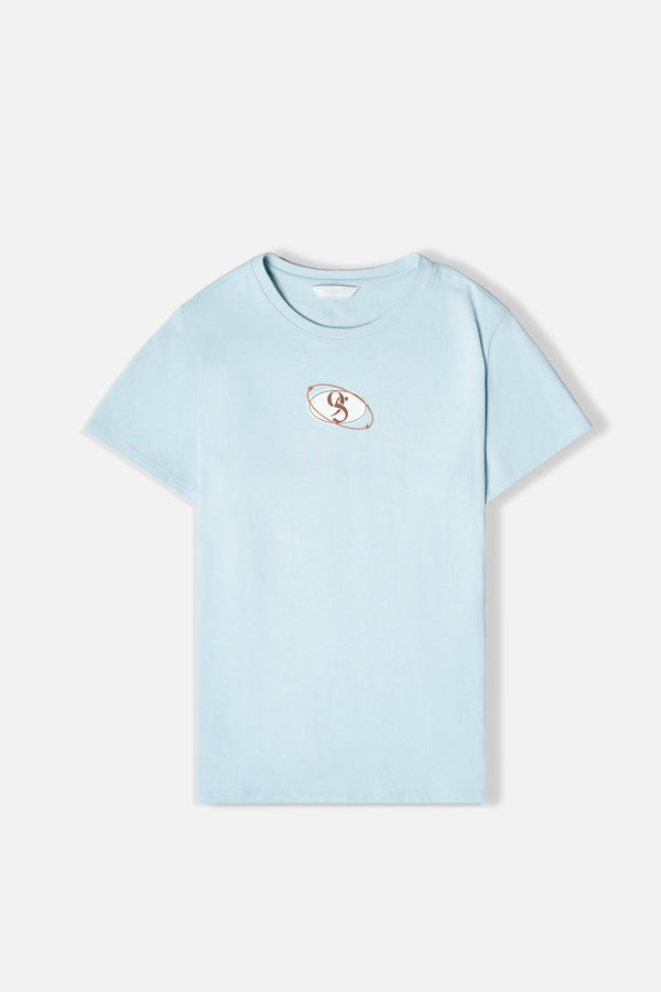 CAMISETA MANGA CORTA COLOR BABY BLUE