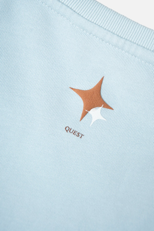 CAMISETA MANGA CORTA COLOR BABY BLUE