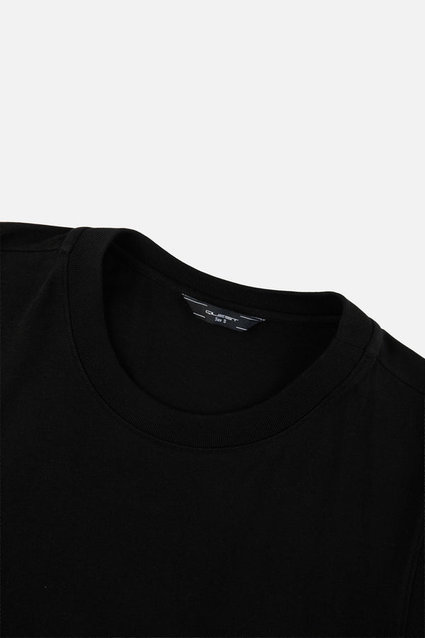 CAMISETA MANGA CORTA COLOR NEGRO