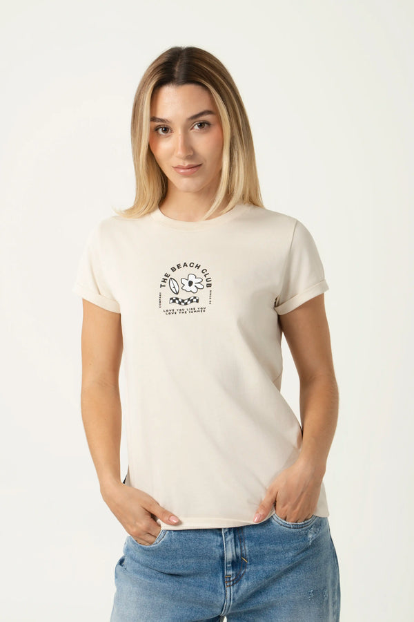 CAMISETA MANGA CORTA COLOR WHITECAP GRAY