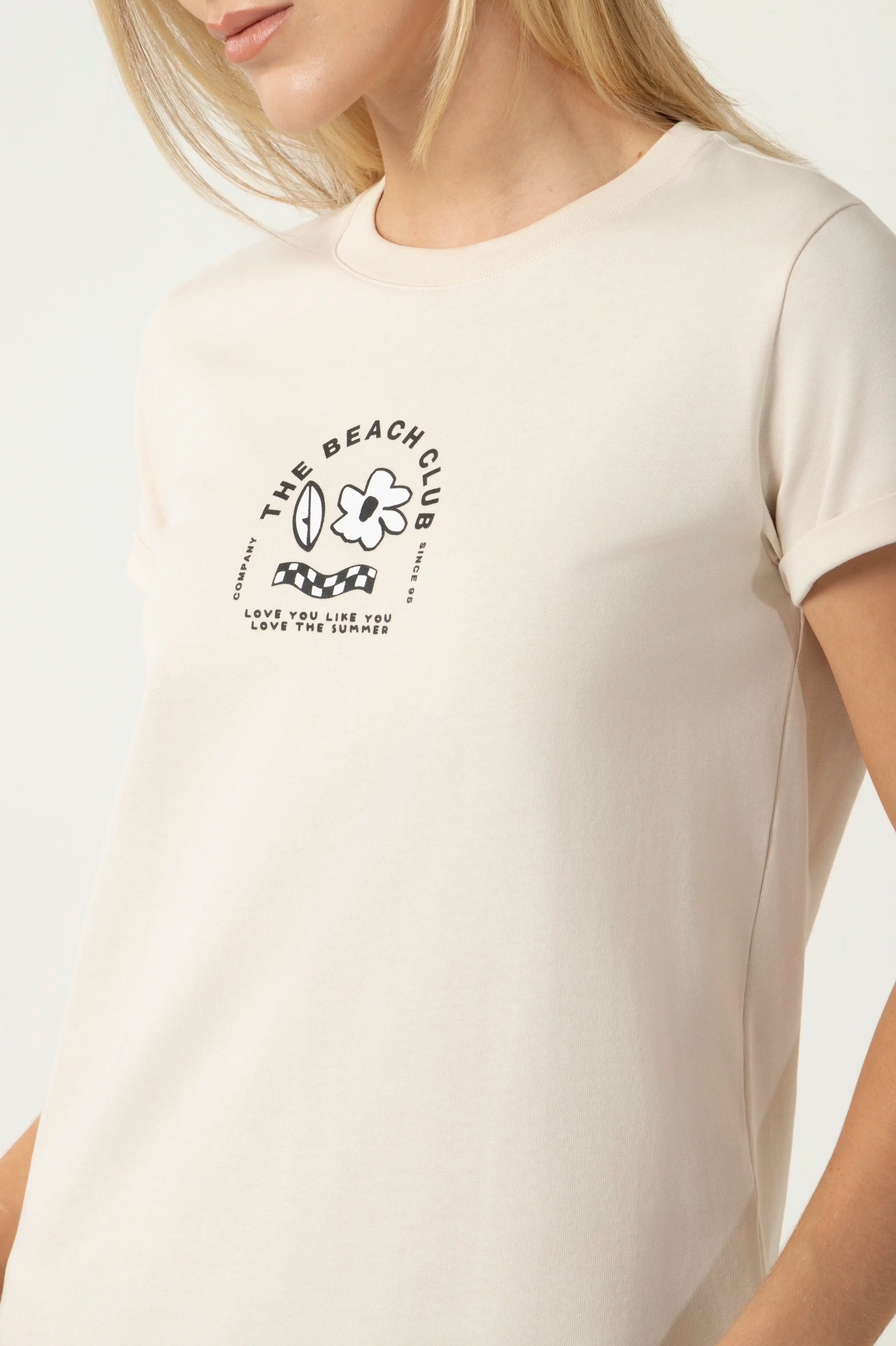 CAMISETA MANGA CORTA COLOR WHITECAP GRAY