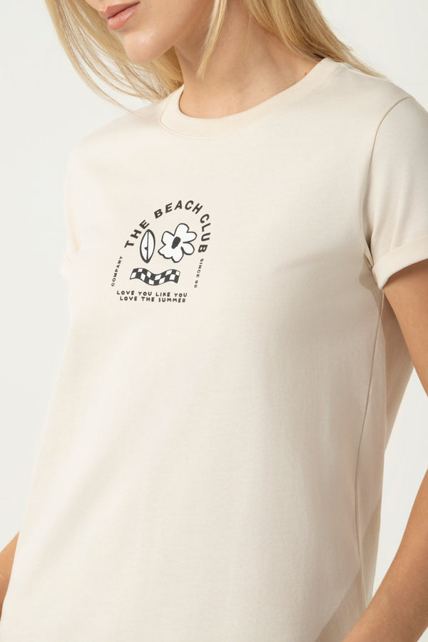 CAMISETA MANGA CORTA COLOR WHITECAP GRAY