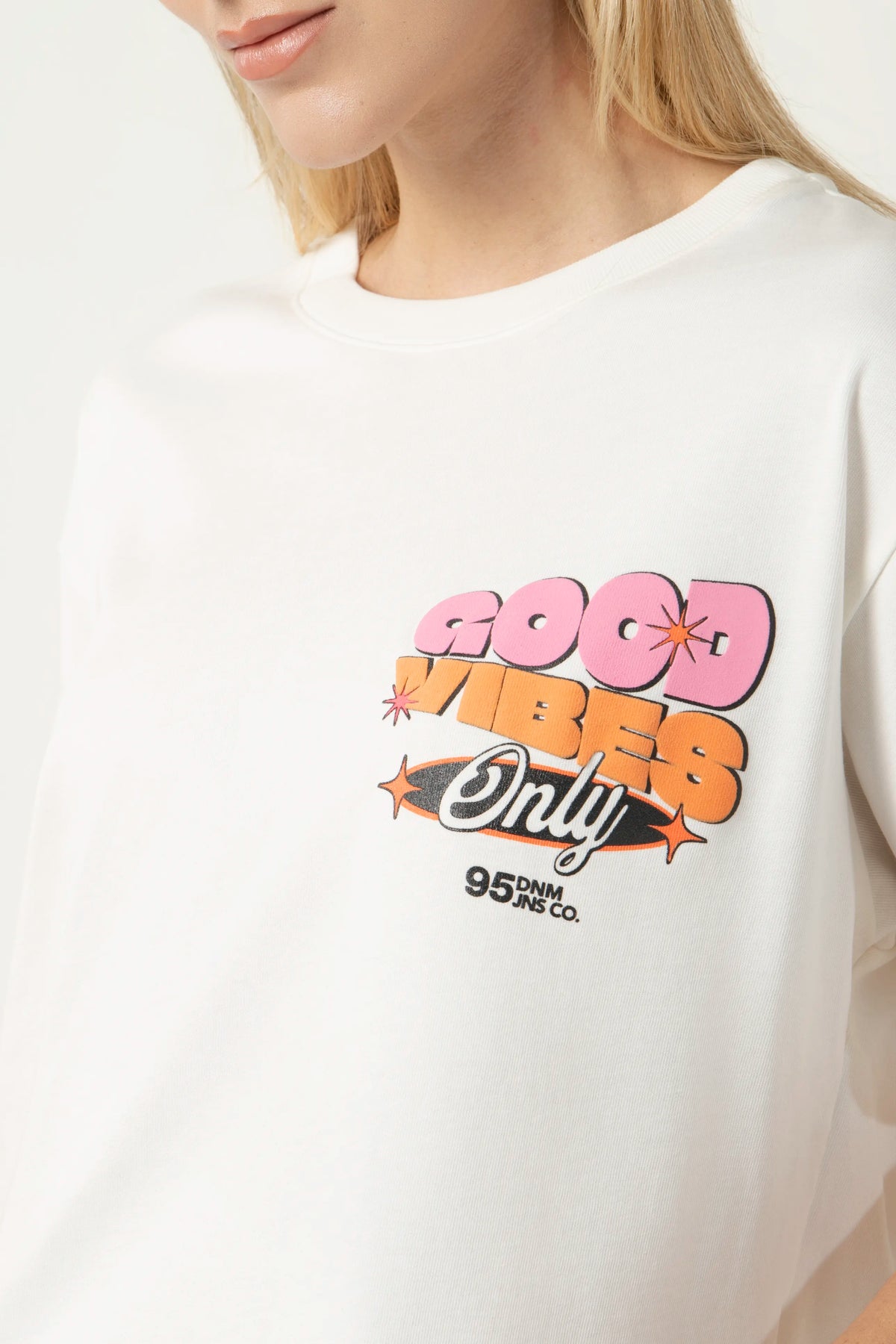 CAMISETA MANGA CORTA COLOR IVORY