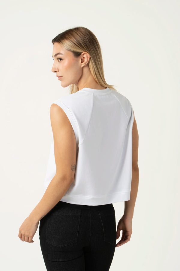 CAMISETA MANGA CORTA COLOR BLANCO