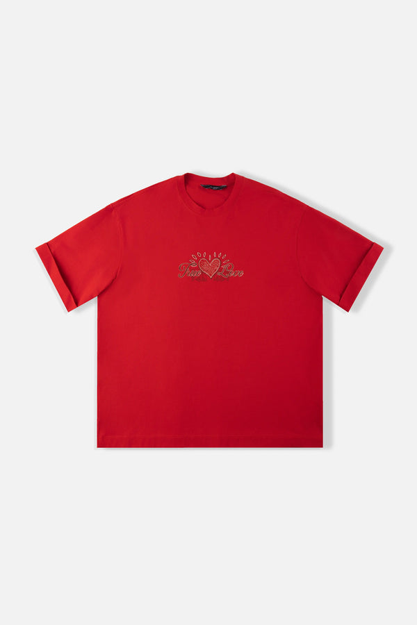CAMISETA MANGA CORTA COLOR ROJO