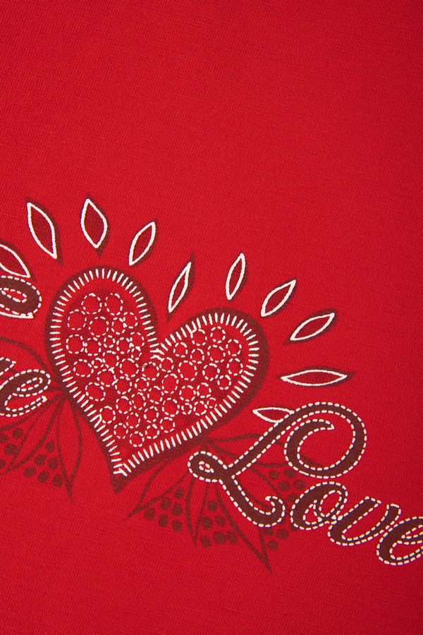 CAMISETA MANGA CORTA COLOR ROJO