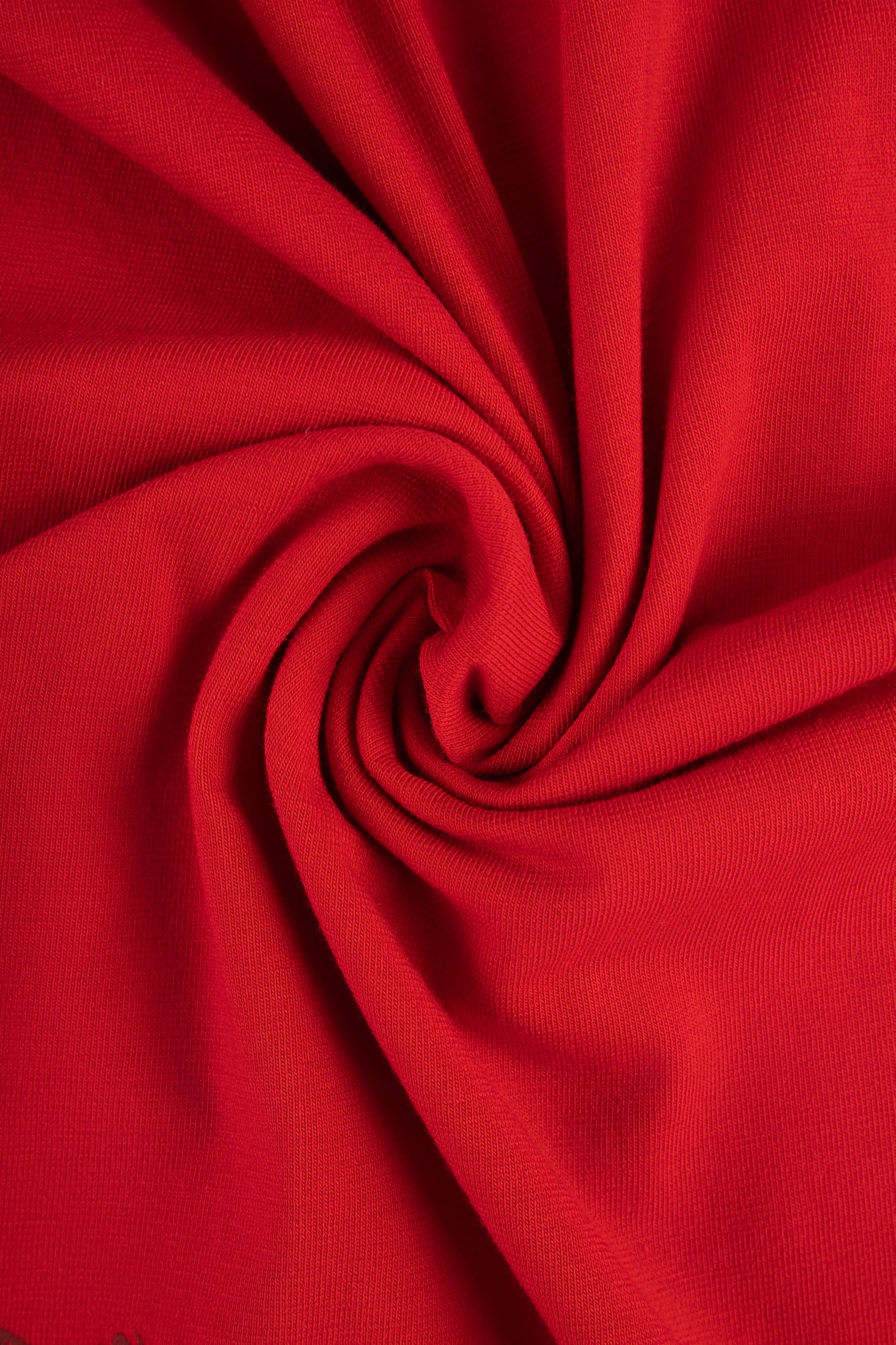 CAMISETA MANGA CORTA COLOR ROJO