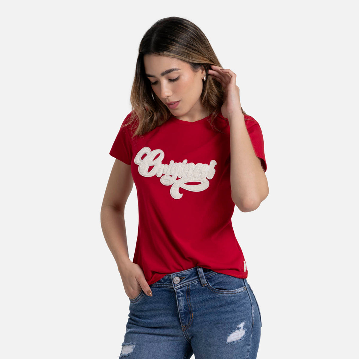 CAMISETA PREMIUM MANGA CORTA COLOR ROJO – Quest Colombia