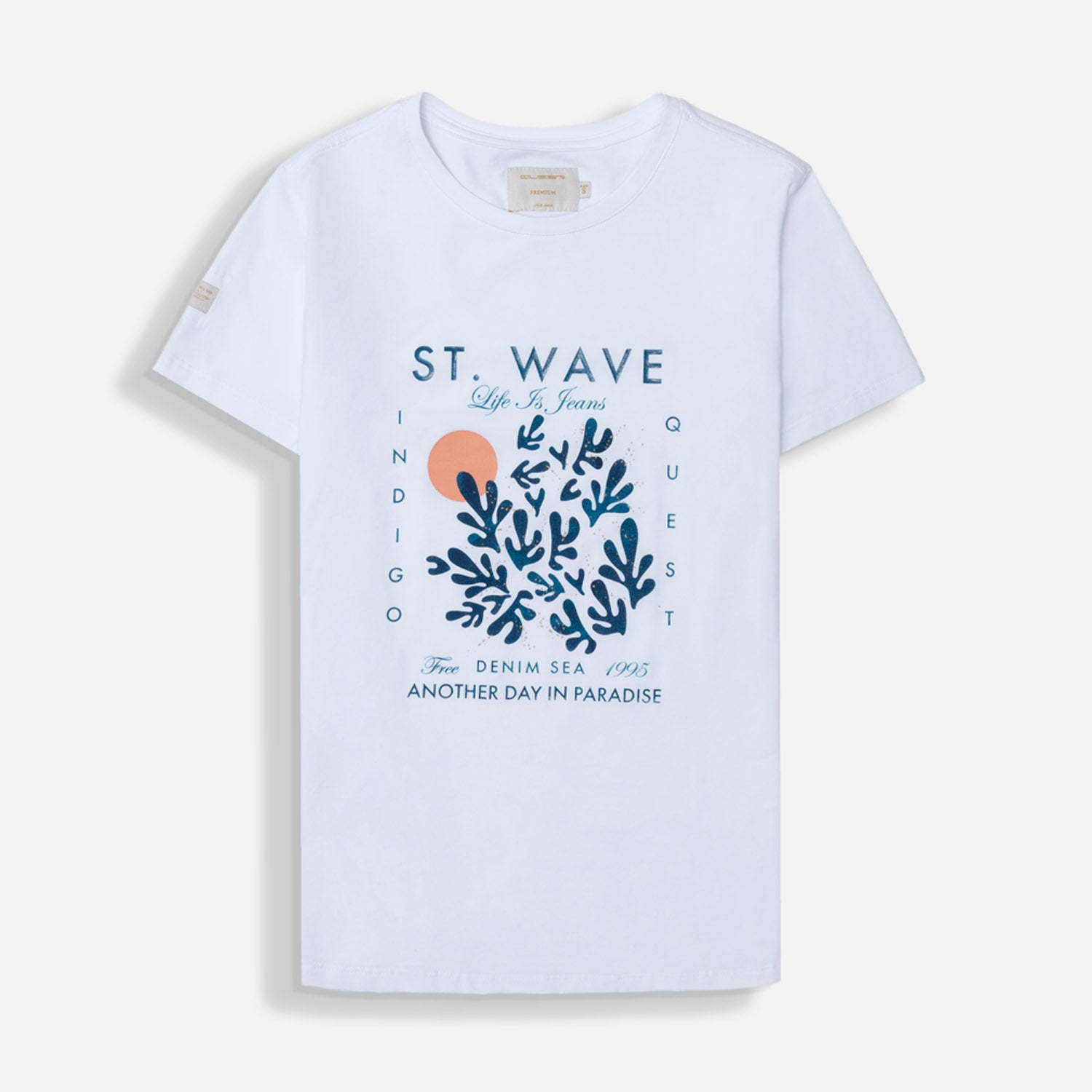 CAMISETA PREMIUM MANGA CORTA COLOR BLANCO OPTICO
