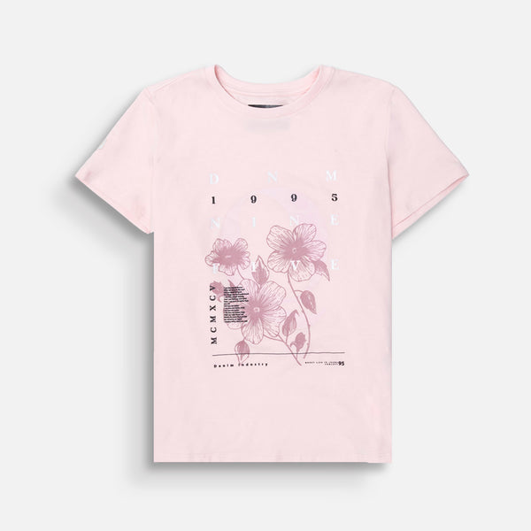 CAMISETA PREMIUM MANGA CORTA COLOR ROSADO FRESA