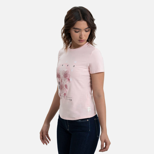 CAMISETA PREMIUM MANGA CORTA COLOR ROSADO FRESA