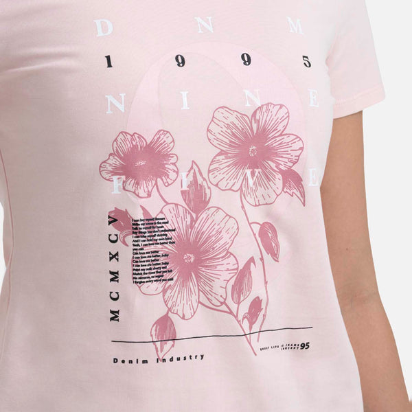 CAMISETA PREMIUM MANGA CORTA COLOR ROSADO FRESA