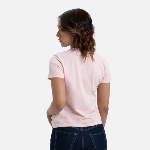CAMISETA PREMIUM MANGA CORTA COLOR ROSADO FRESA