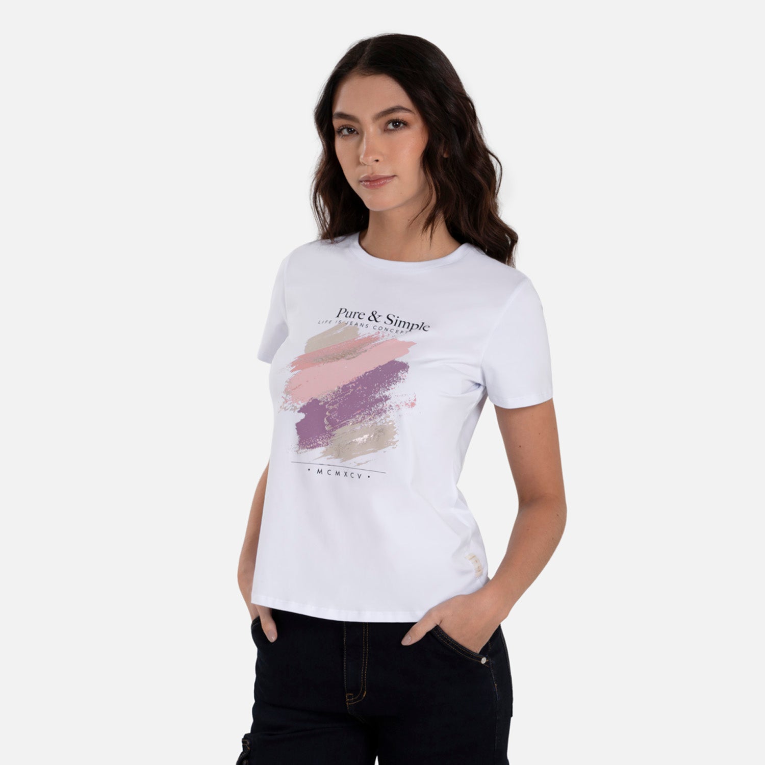 CAMISETA PREMIUM MANGA CORTA COLOR BLANCO OPTICO