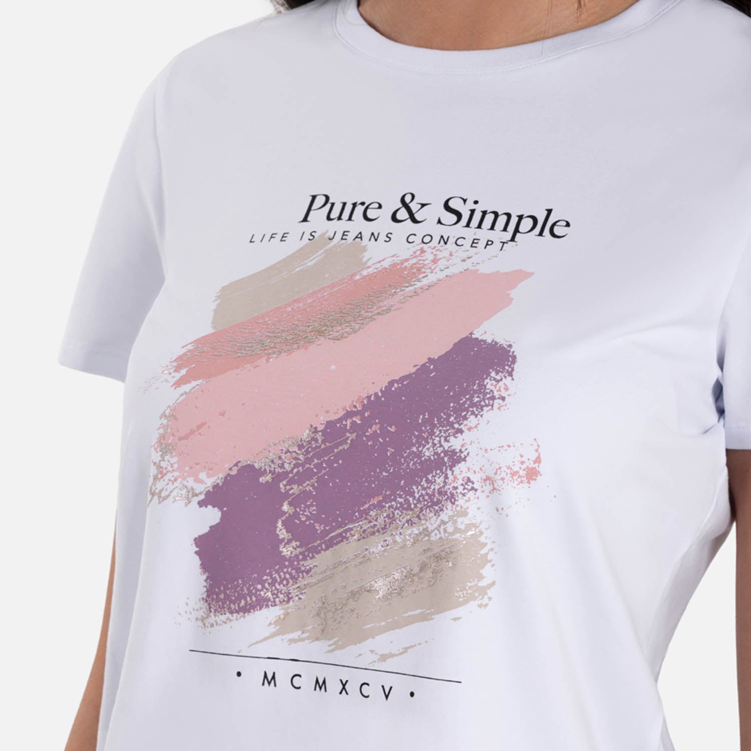 CAMISETA PREMIUM MANGA CORTA COLOR BLANCO OPTICO