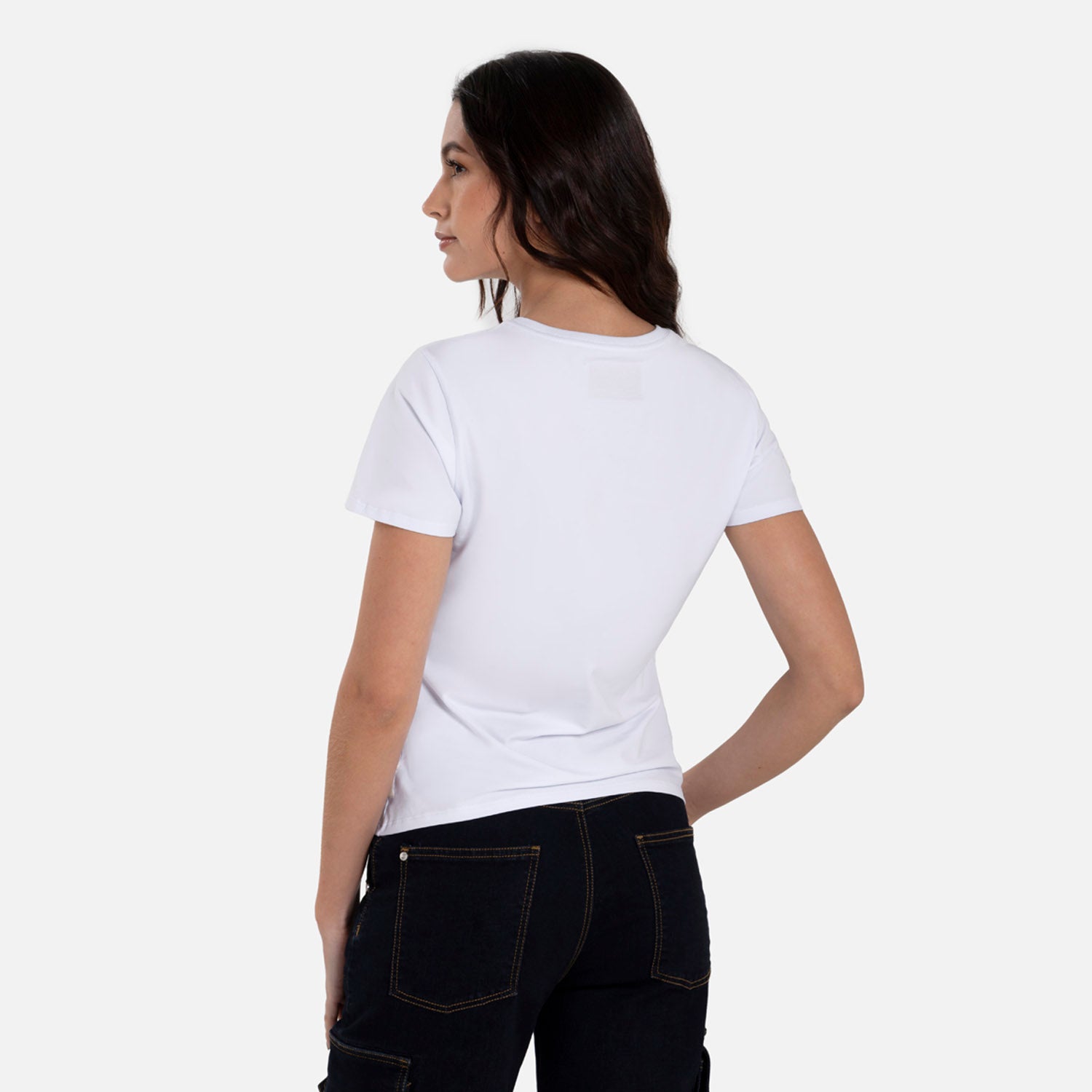 CAMISETA PREMIUM MANGA CORTA COLOR BLANCO OPTICO