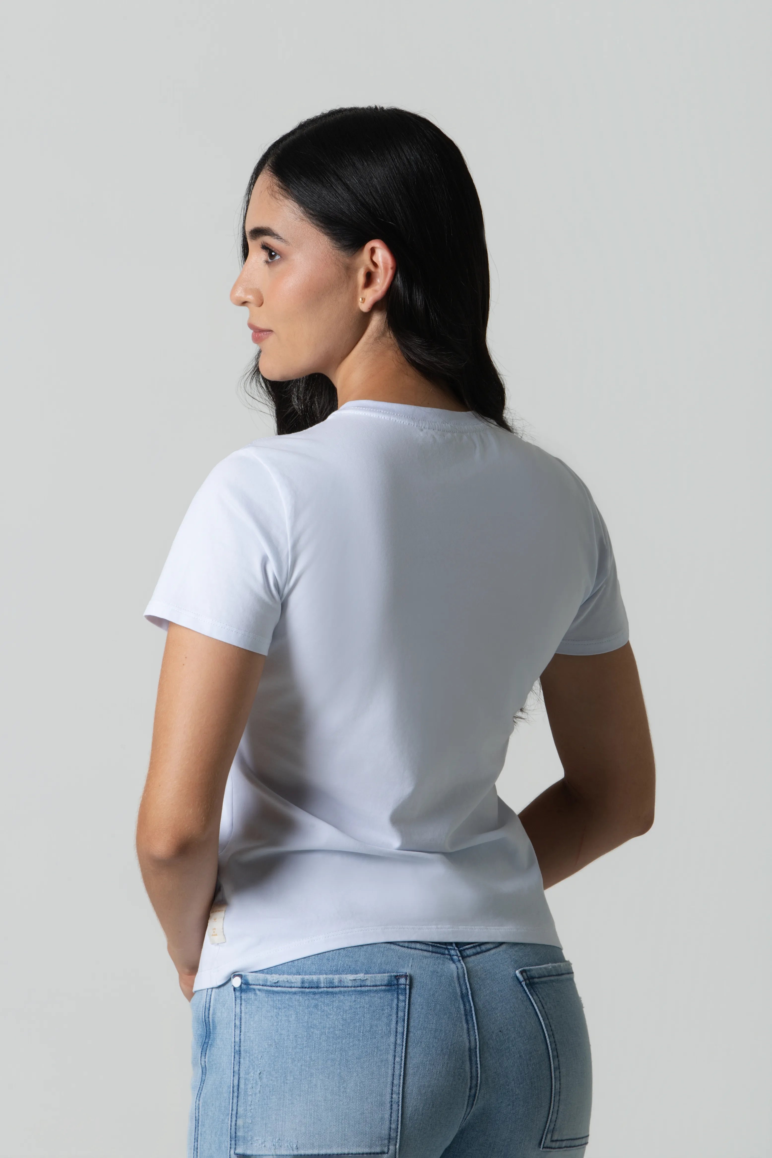 CAMISETA PREMIUM MANGA CORTA COLOR BLANCO OPTICO