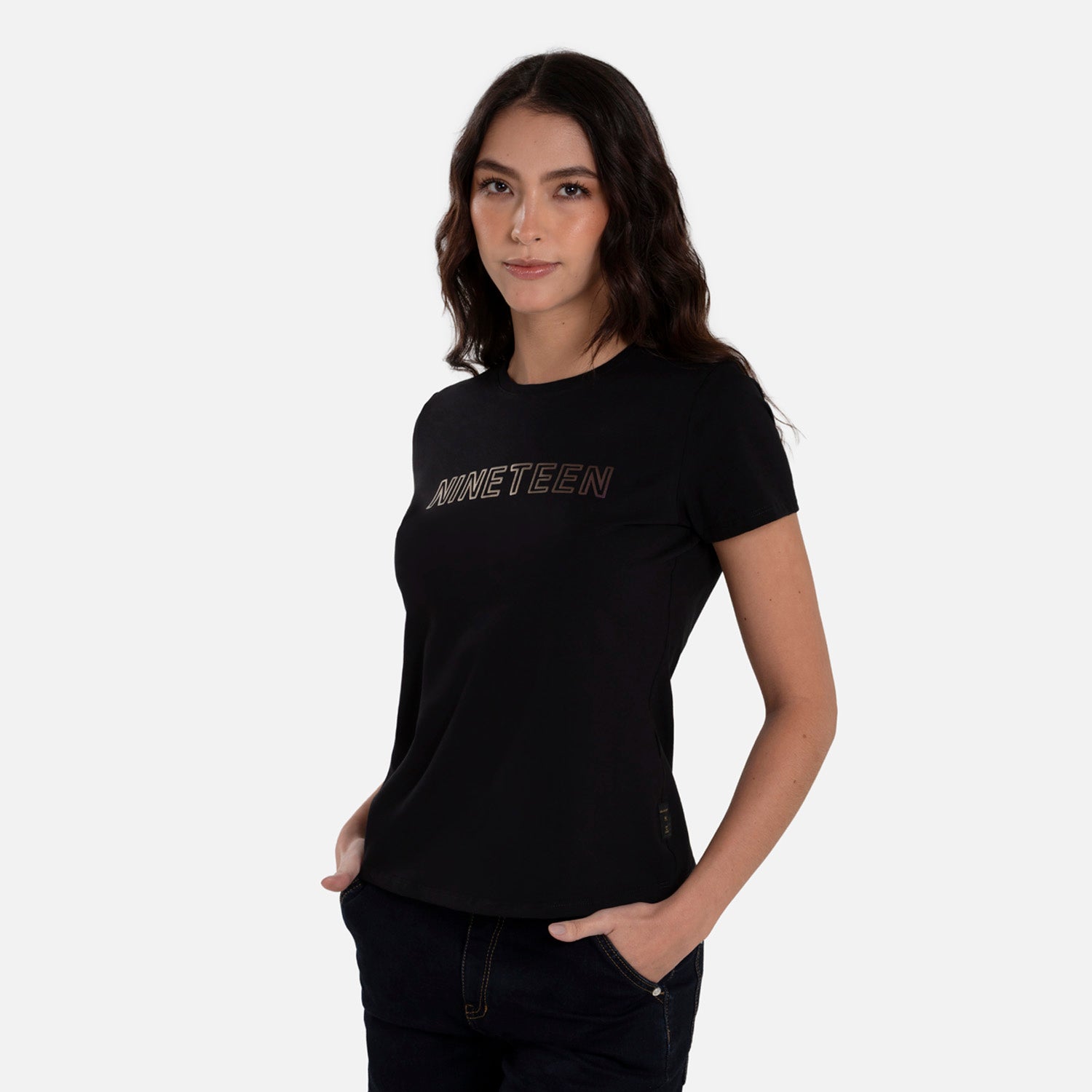 CAMISETA PREMIUM MANGA CORTA COLOR NEGRO