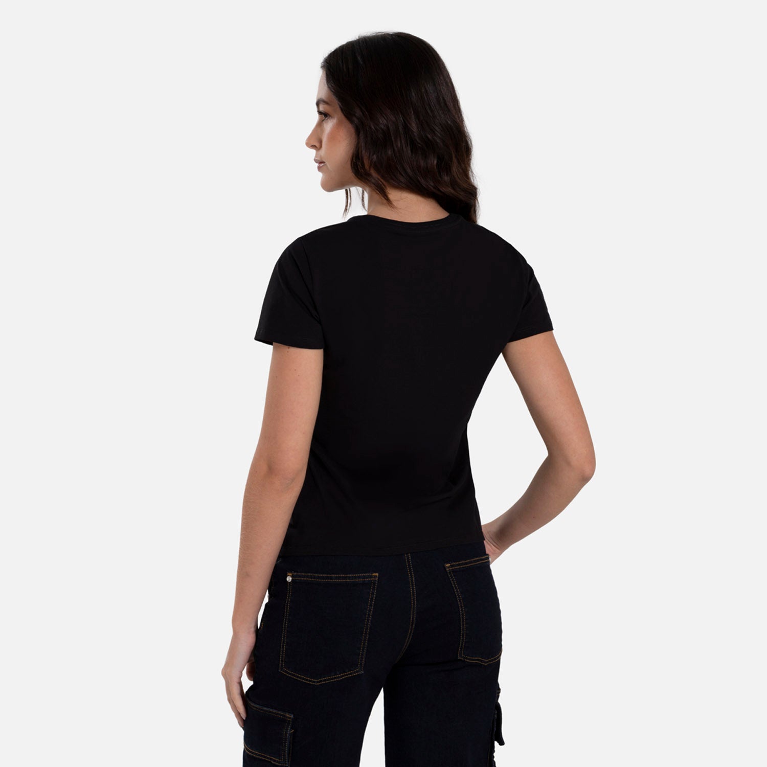 CAMISETA PREMIUM MANGA CORTA COLOR NEGRO