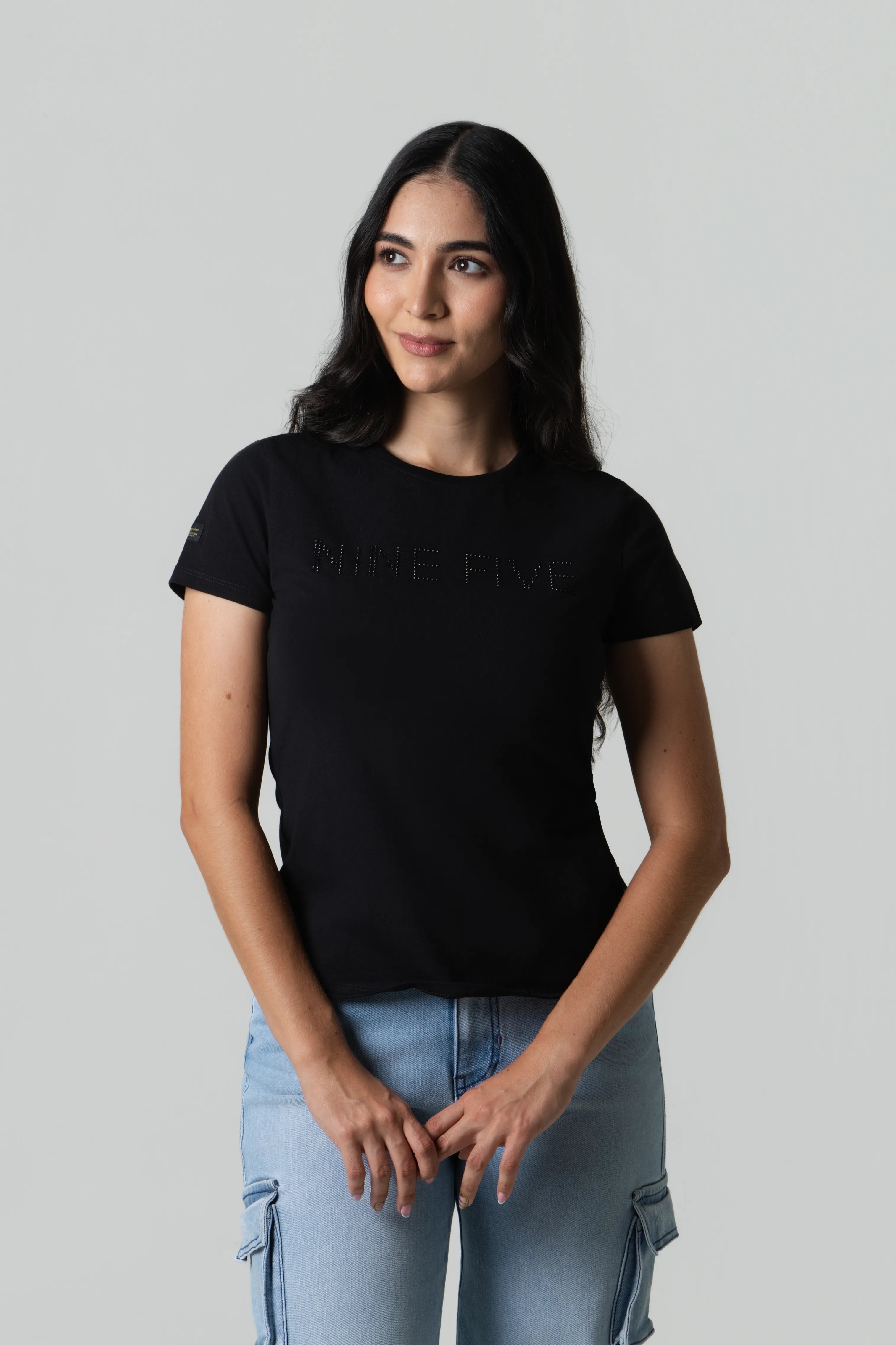 CAMISETA PREMIUM MANGA CORTA COLOR NEGRO