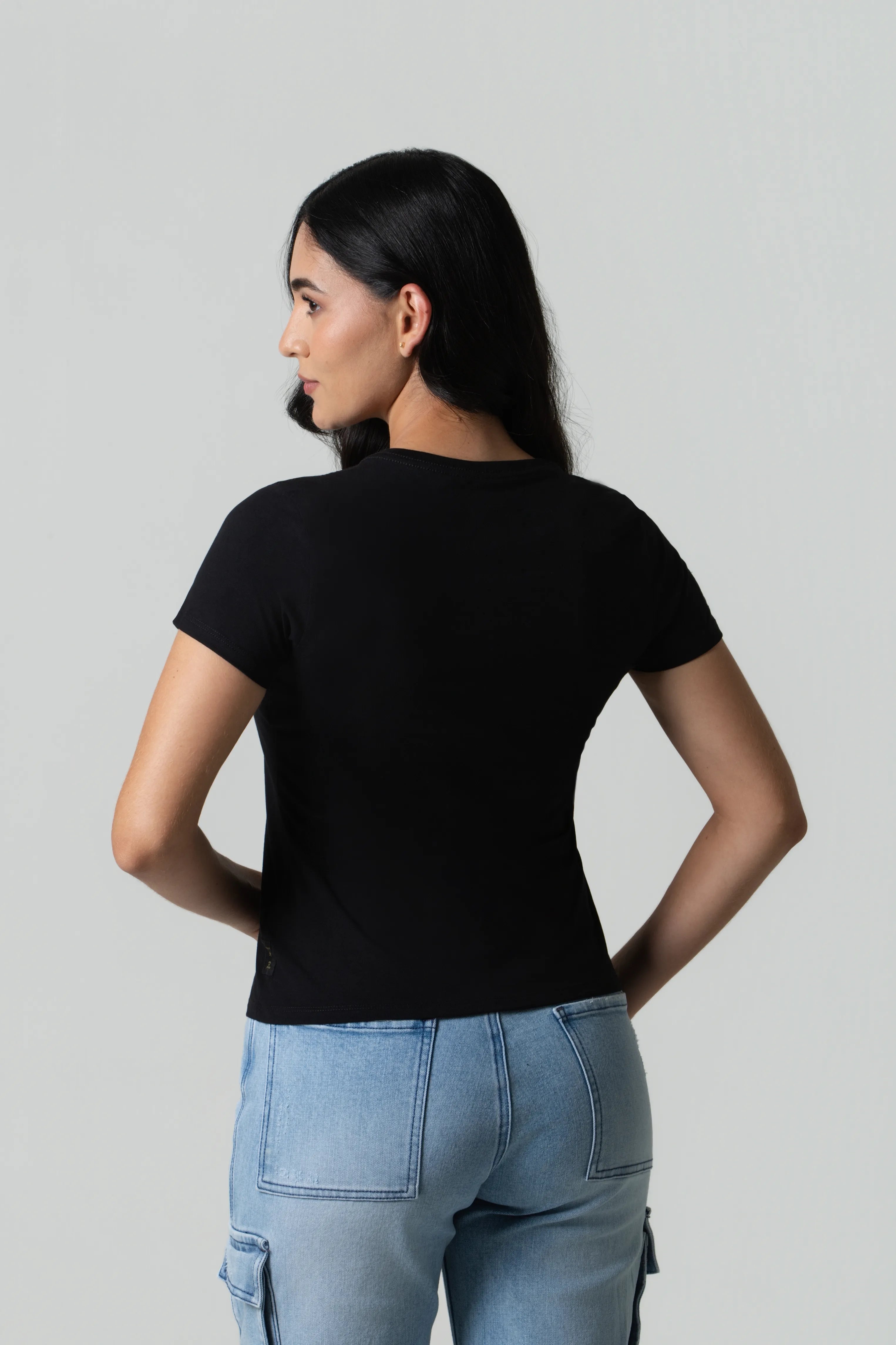 CAMISETA PREMIUM MANGA CORTA COLOR NEGRO
