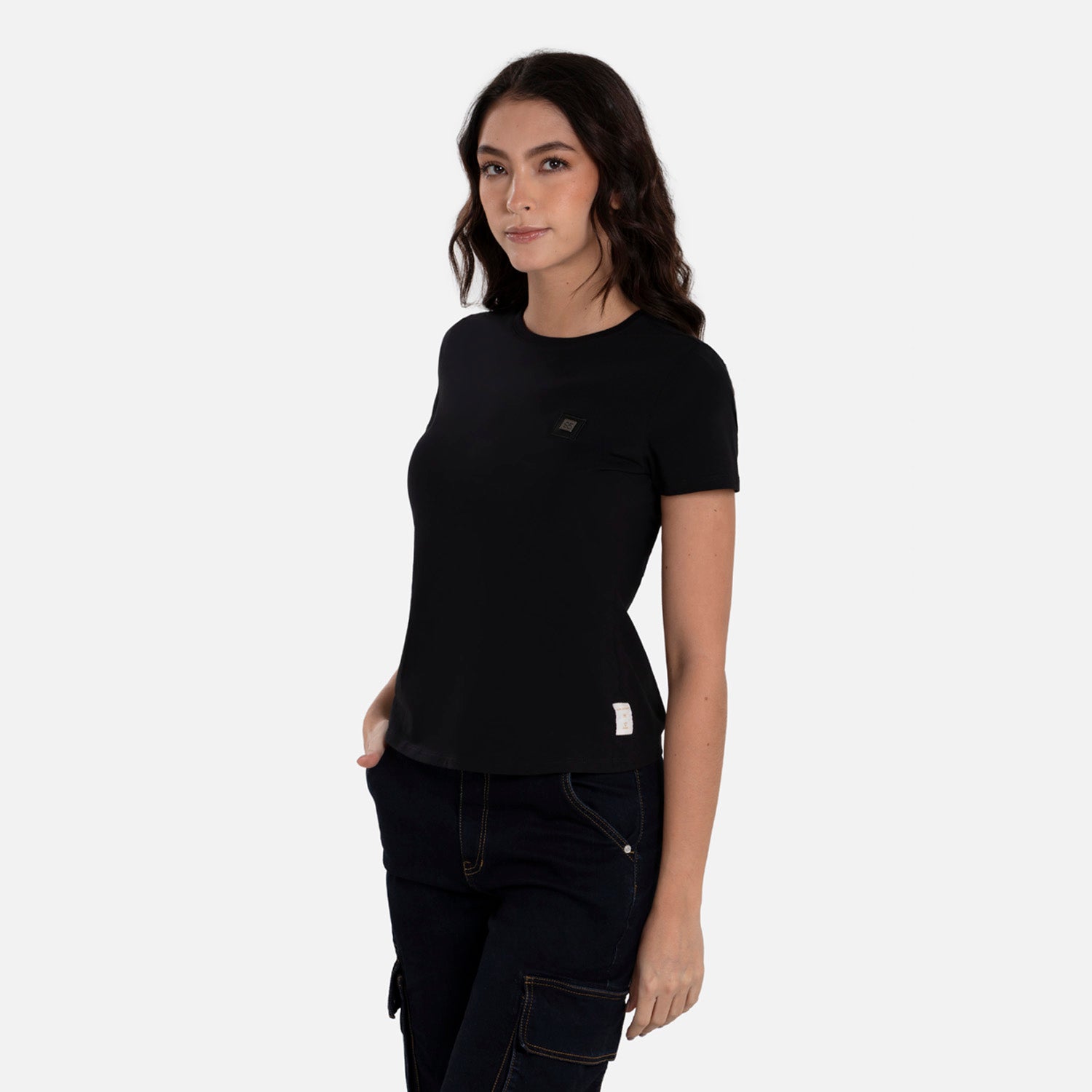 CAMISETA PREMIUM MANGA CORTA COLOR NEGRO