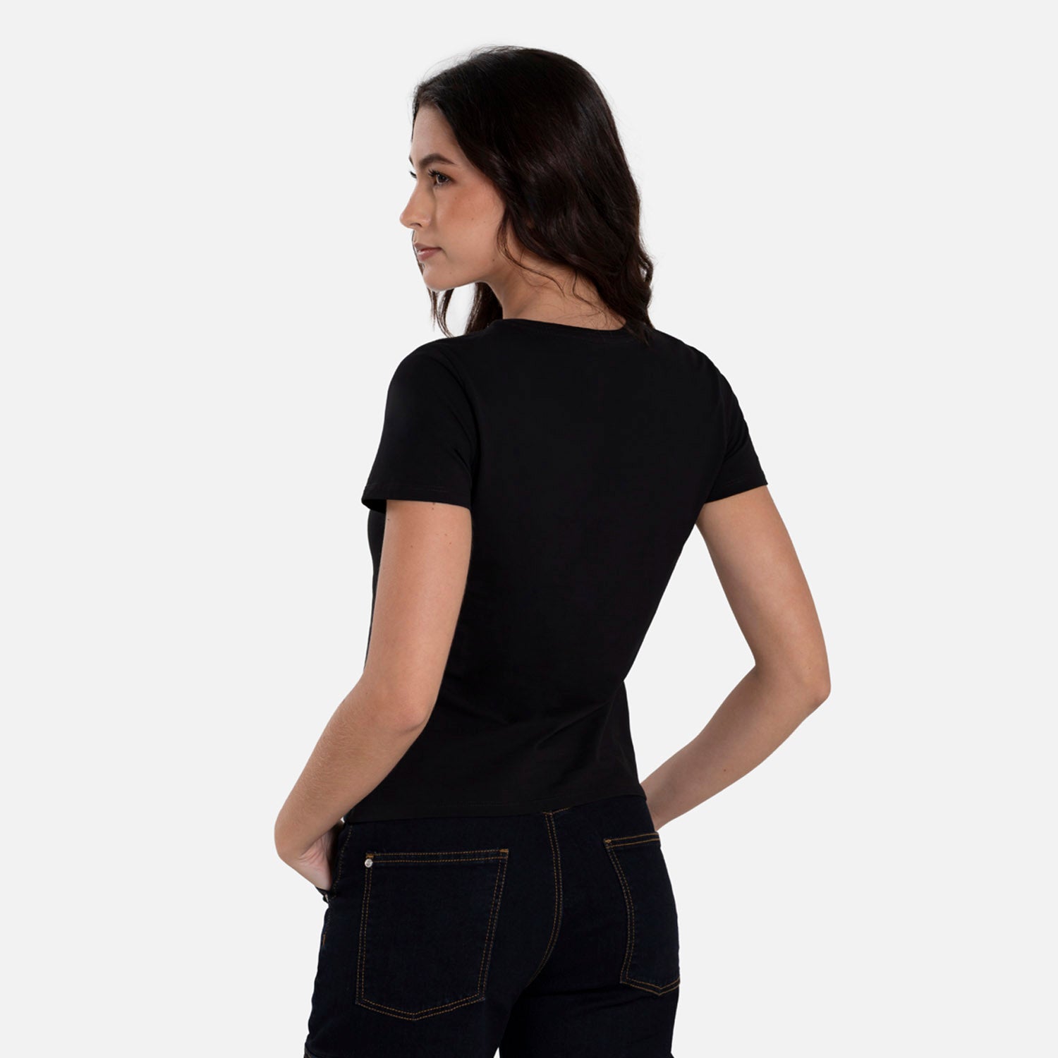 CAMISETA PREMIUM MANGA CORTA COLOR NEGRO