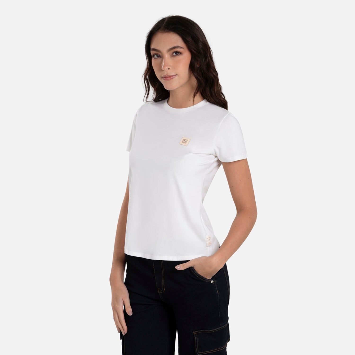 CAMISETA PREMIUM MANGA CORTA COLOR IVORY